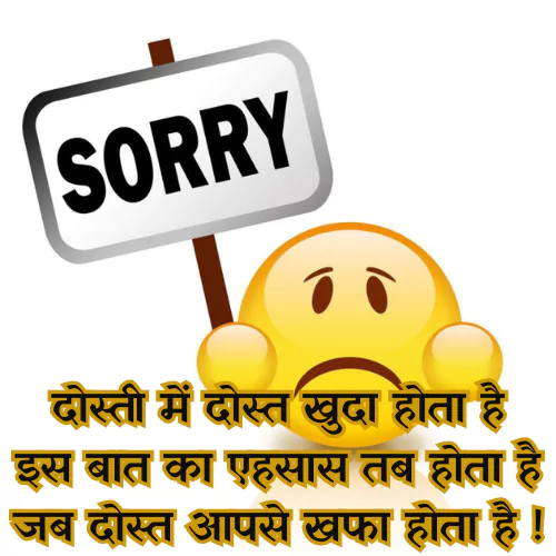 Sorry Shayari for Friend